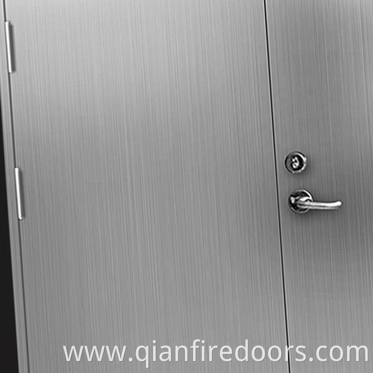 metal fire rated american 316 style fire stainless steel entry residential door